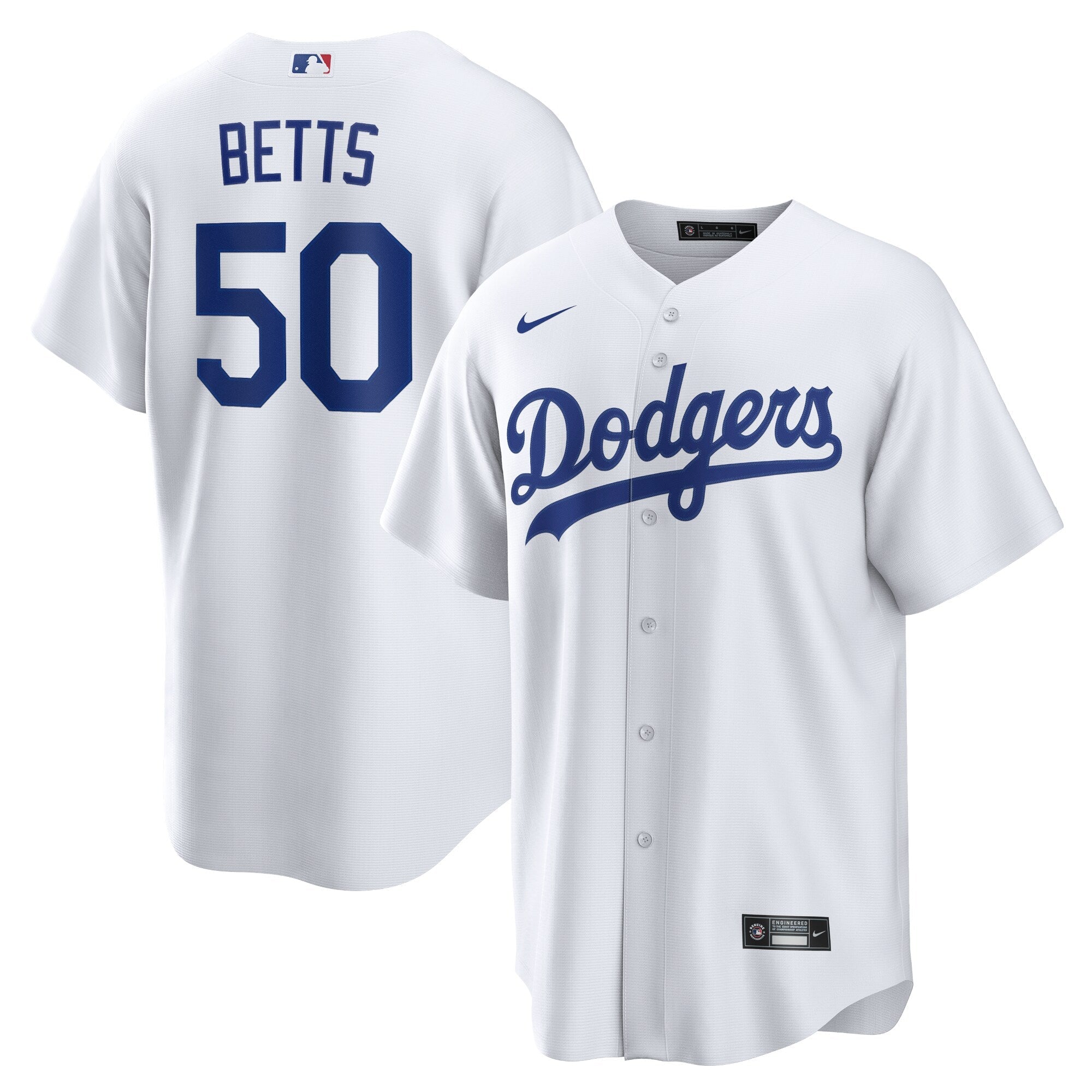 Mookie Betts Los Angeles Dodgers Nike Alternate Replica Player Name Jersey - Royal/White