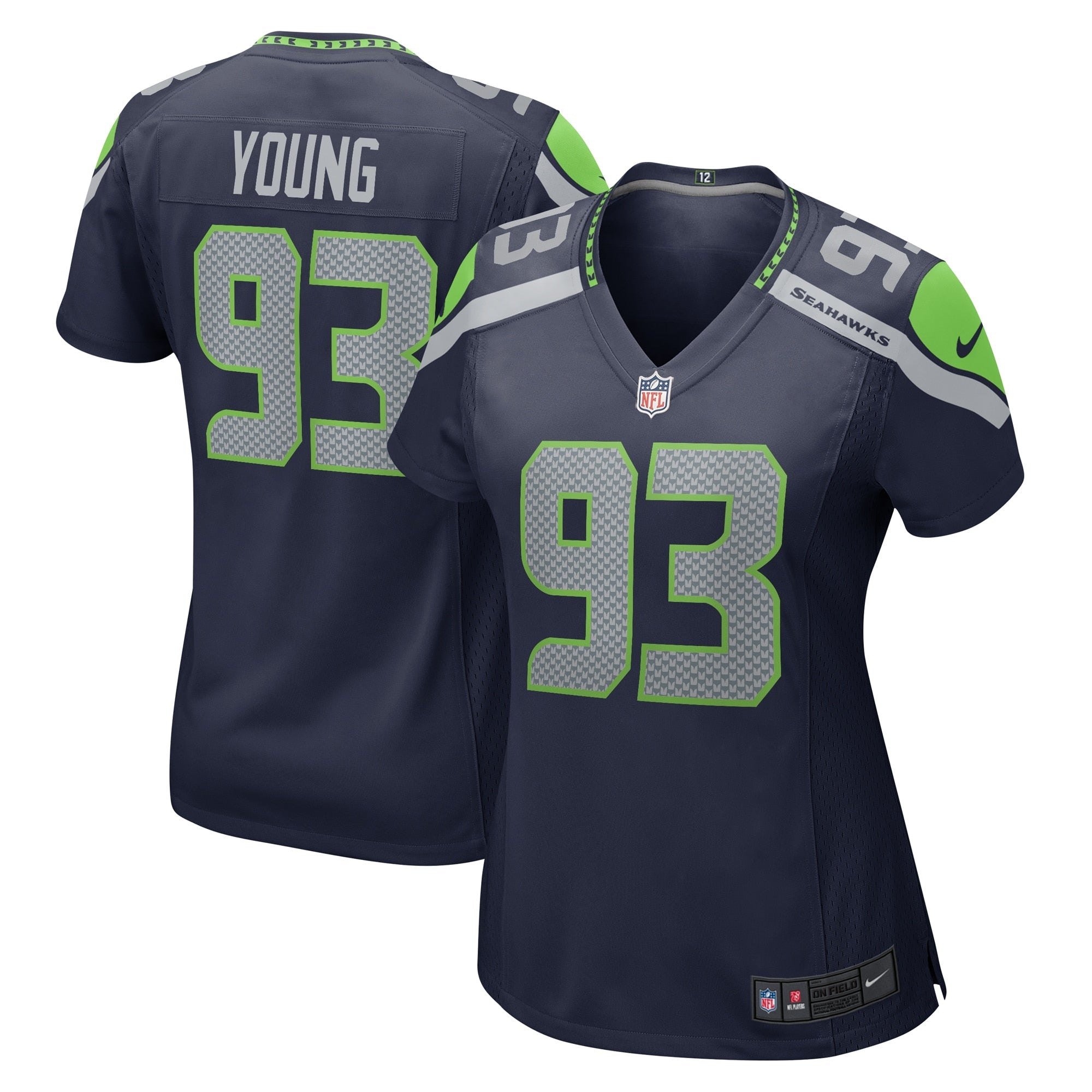 Cameron Young Seattle Seahawks Nike Women's Team Game Jersey -  College Navy/Navy