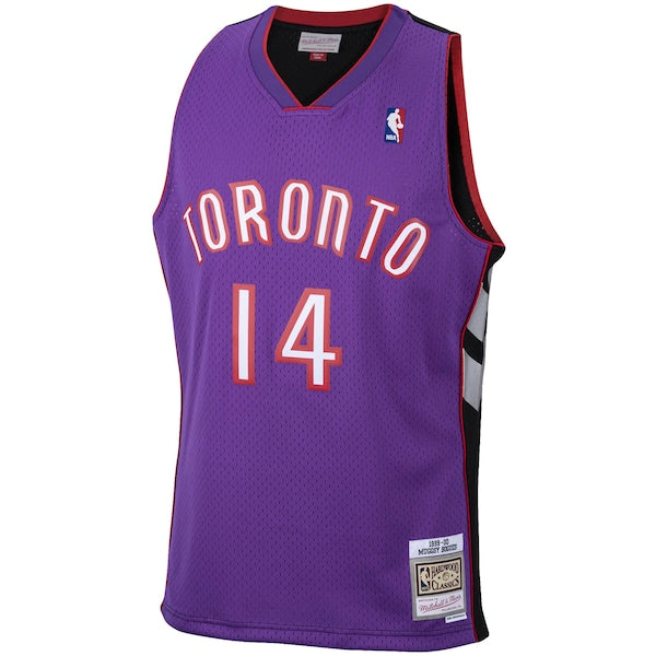 Muggsy Bogues Toronto Raptors 2001/02 Hardwood Classics Swingman Jersey - Purple