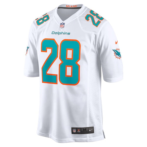 Devon Achane Miami Dolphins Nike Player Game Jersey - White/Aqua