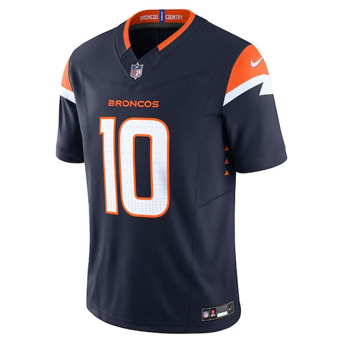 Bo Nix Denver Broncos Nike Alternate  Vapor F.U.S.E. Limited Jersey - Navy/Orange