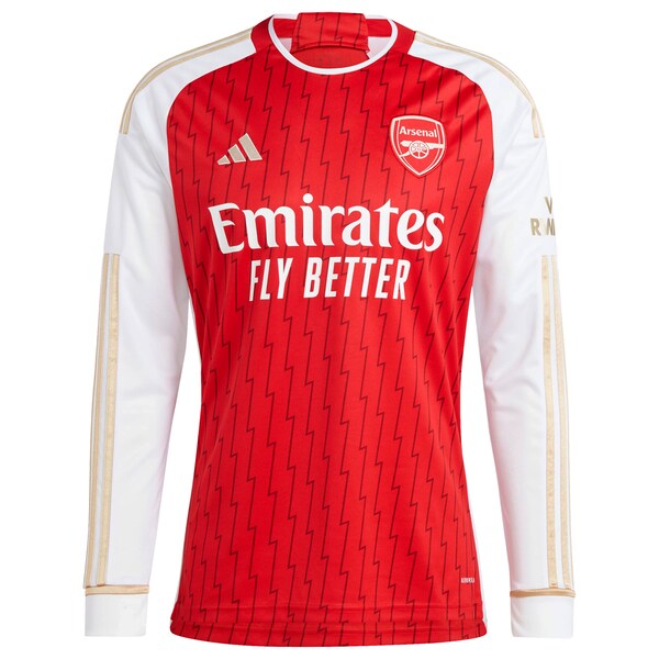 Martin Odegaard Arsenal adidas 2023/24 Home Replica Player Long Sleeve Jersey - Red