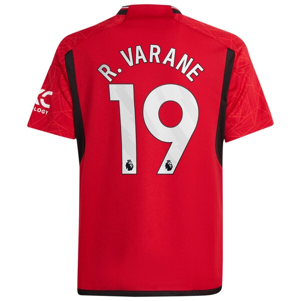 Raphael Varane Manchester United adidas Youth 2023/24 Home Replica Player Jersey - Red