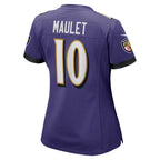 Arthur Maulet Baltimore Ravens Nike Women's  Game Jersey -  Purple