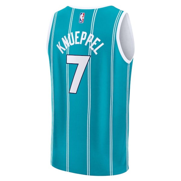 Kon Knueppel Charlotte Hornets  Youth 2025 NBA Draft First Round Pick Fast Break Replica Jersey - Icon Edition - Teal