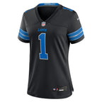 Jameson Williams Detroit Lions Nike Women's 2nd Alternate Game Player Jersey - Black/Blue