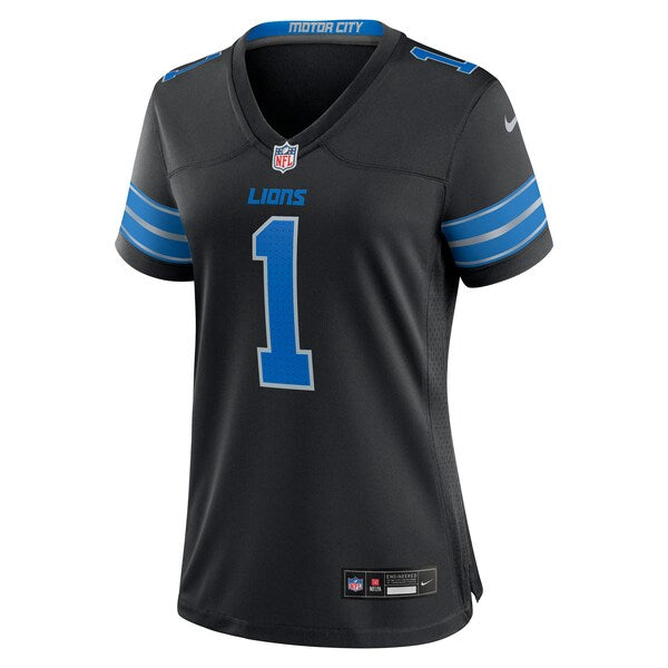 Jameson Williams Detroit Lions Nike Women's 2nd Alternate Game Player Jersey - Black/Blue