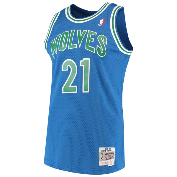 Kevin Garnett Minnesota Timberwolves 1995/96 Hardwood Classics Swingman Jersey - Blue