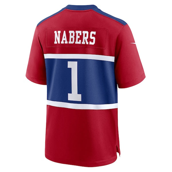 Malik Nabers New York Giants Nike Youth Alternate Player Game Jersey - Century Red