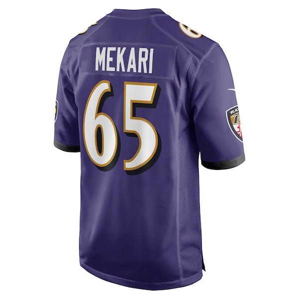 Patrick Mekari Baltimore Ravens Nike Game Player Jersey - Purple