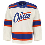 Edmonton Oilers  Alternate Authentic Pro Jersey - Light Beige/Royal