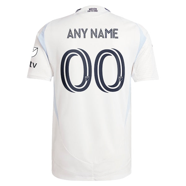 San Diego FC adidas 2025 Woven Into One Authentic Custom Jersey - White