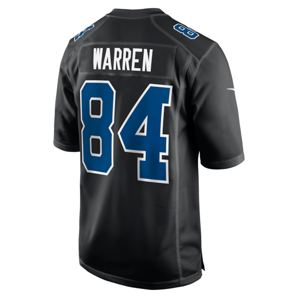 Men's Nike Tyler Warren Carbon Black Indianapolis Colts Fashion Game Jersey - Black/White