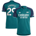 Kai Havertz Arsenal adidas 2023/24 Third Replica Player Jersey - Green/Yellow
