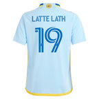 Emmanuel Latte Lath Atlanta United FC adidas Youth 2024 The Resurgens Kit Replica Player Jersey - Light Blue