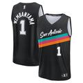 Victor Wembanyama San Antonio Spurs  Youth 2025/26 City Edition Fast Break Jersey - Black