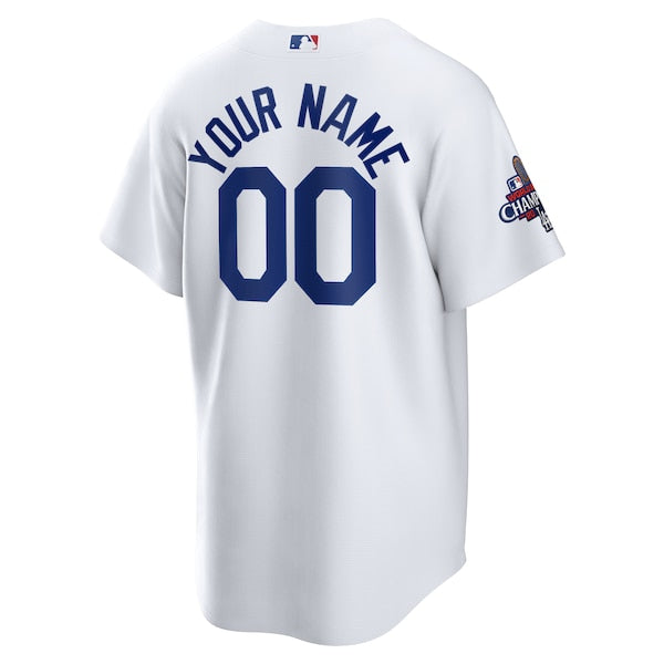 Los Angeles Dodgers Nike 2024 World Series Champions Home Custom Replica Jersey - White