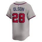 Matt Olson Atlanta Braves Nike Road Limited Player Jersey - Gray