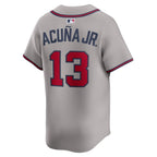 Ronald Acuña Jr. Atlanta Braves Nike Road Limited Player Jersey - Gray