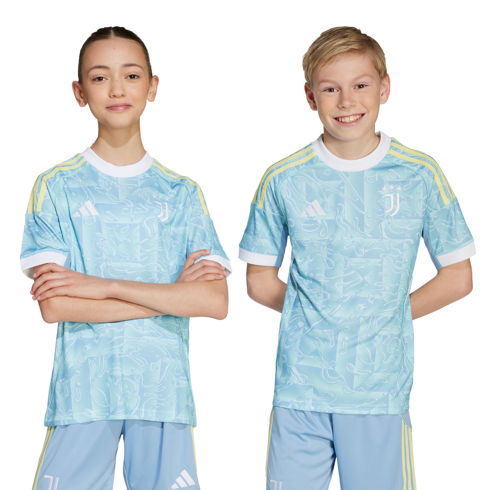 Juventus adidas Youth 2025/26 Home Replica Jersey - White/Blue