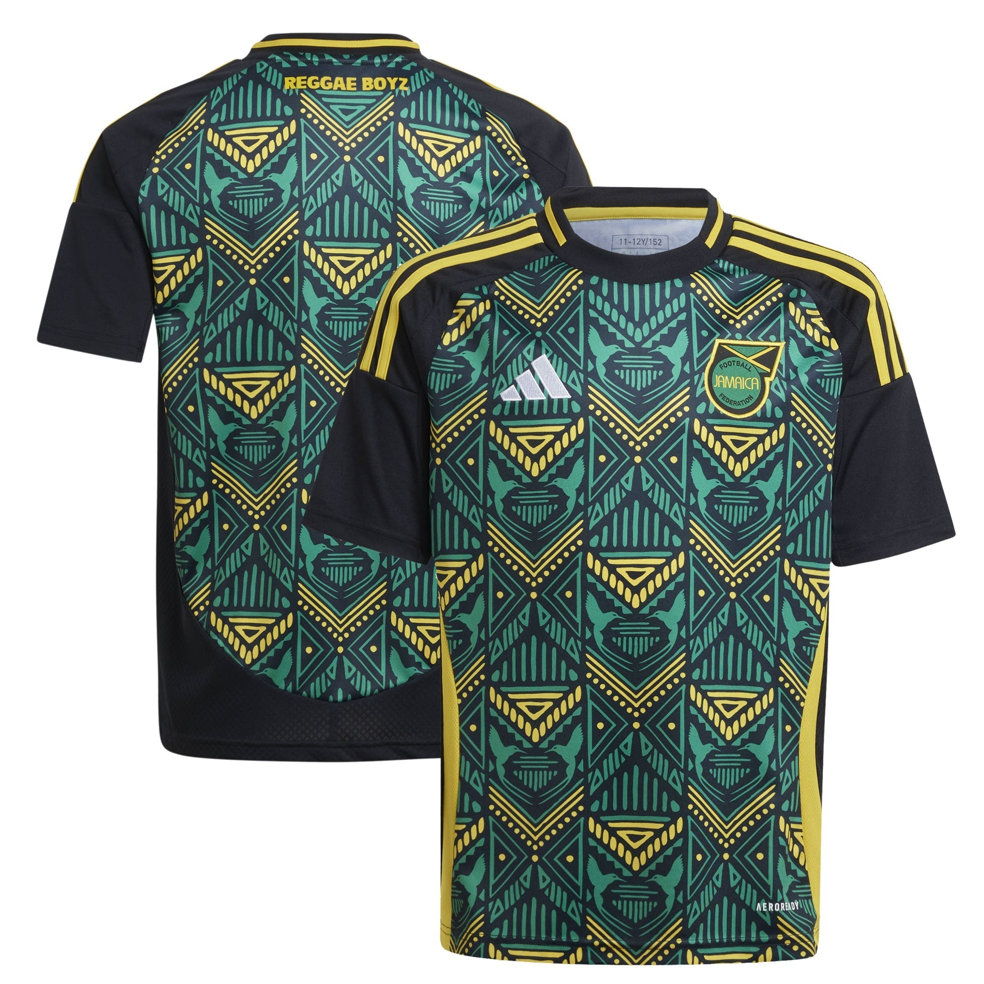 Jamaica National Team adidas Youth 2024 Home Replica Jersey - Yellow/Black