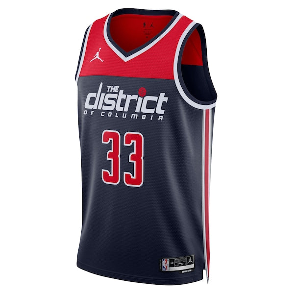 Kyle Kuzma Washington Wizards Jordan Brand Unisex Swingman Jersey - Statement Edition - Navy