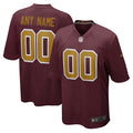 Washington Football Team Nike Alternate Custom Jersey - Burgundy