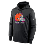 Cleveland Browns Nike 2024 NFL Crucial Catch Performance Fleece Pullover Hoodie - Black