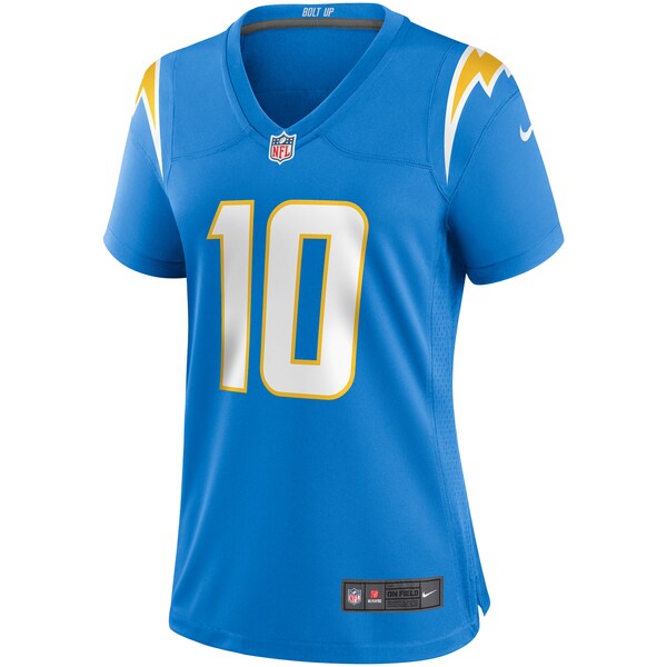 Justin Herbert Los Angeles Chargers Nike Women's Game Jersey - Powder Blue/Navy/Royal