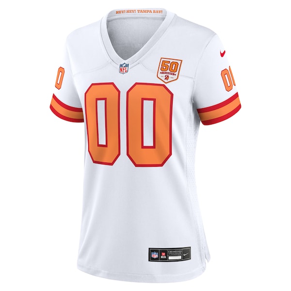 '76 Tampa Bay Buccaneers Nike Women's 50th Season Alternate Custom Game Jersey - White/Red
