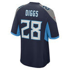 Quandre Diggs Tennessee Titans Nike  Game Jersey -  Navy