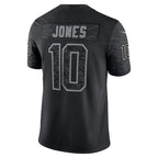 Mac Jones New England Patriots Nike RFLCTV Limited Jersey - Black