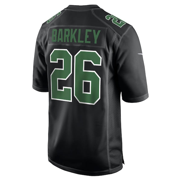 Saquon Barkley Philadelphia Eagles Nike  Fashion Game Jersey - Carbon Black/Kelly Green