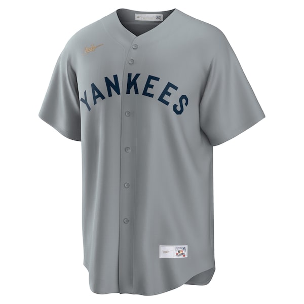 Babe Ruth New York Yankees Nike Road Cooperstown Collection Player Jersey - Gray/White