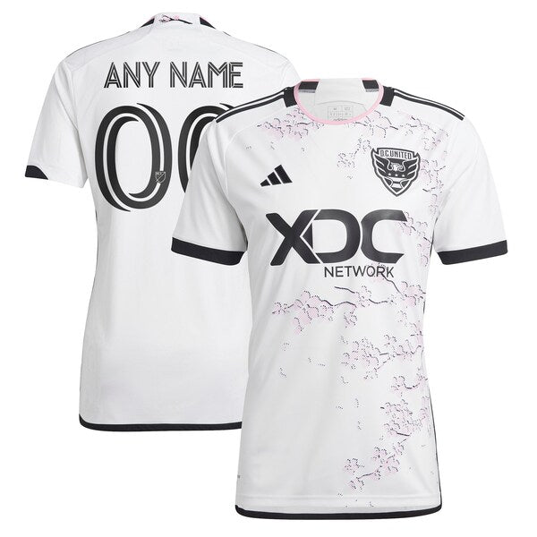 D.C. United adidas 2024 The Cherry Blossom Kit Replica Custom Jersey - White