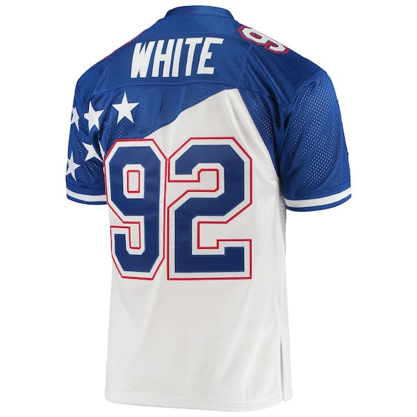 Reggie White NFC 1995 Pro Bowl Authentic Jersey - White/Blue