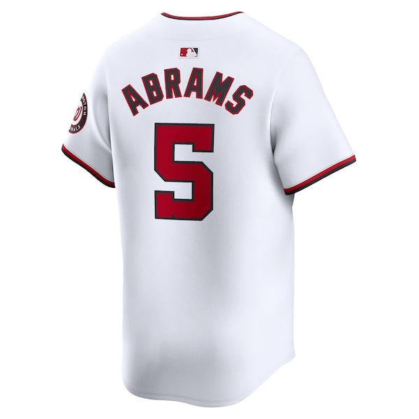 CJ Abrams Washington Nationals Nike Home Limited Player Jersey - White