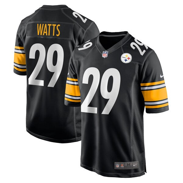 Ryan Watts Pittsburgh Steelers Nike  Game Jersey -  Black