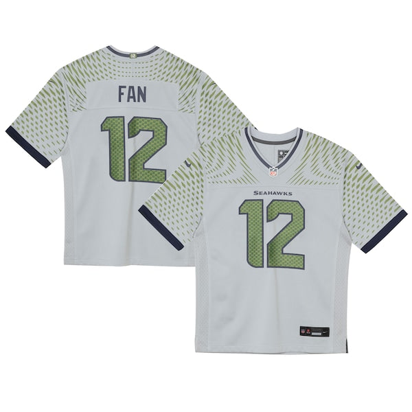 12s Seattle Seahawks Nike Toddler 2025 Rivalries Collection Game Jersey - Wolf Gray
