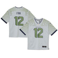 12s Seattle Seahawks Nike Toddler 2025 Rivalries Collection Game Jersey - Wolf Gray