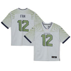 12s Seattle Seahawks Nike Toddler 2025 Rivalries Collection Game Jersey - Wolf Gray