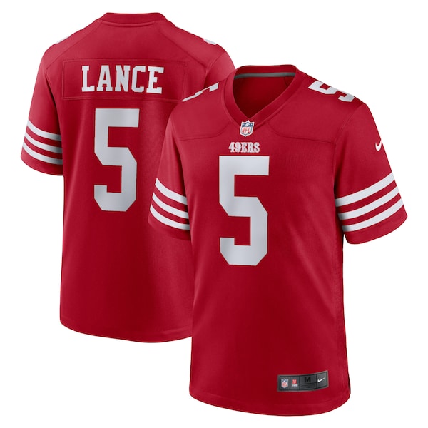 Trey Lance San Francisco 49ers Nike Game Player Jersey - Scarlet/White