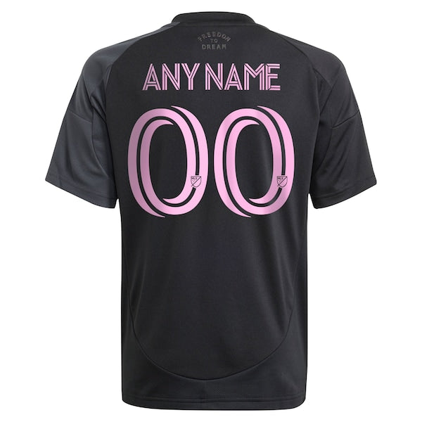 Inter Miami CF adidas Youth 2025 The Fortitude Kit Replica Custom Jersey - Black