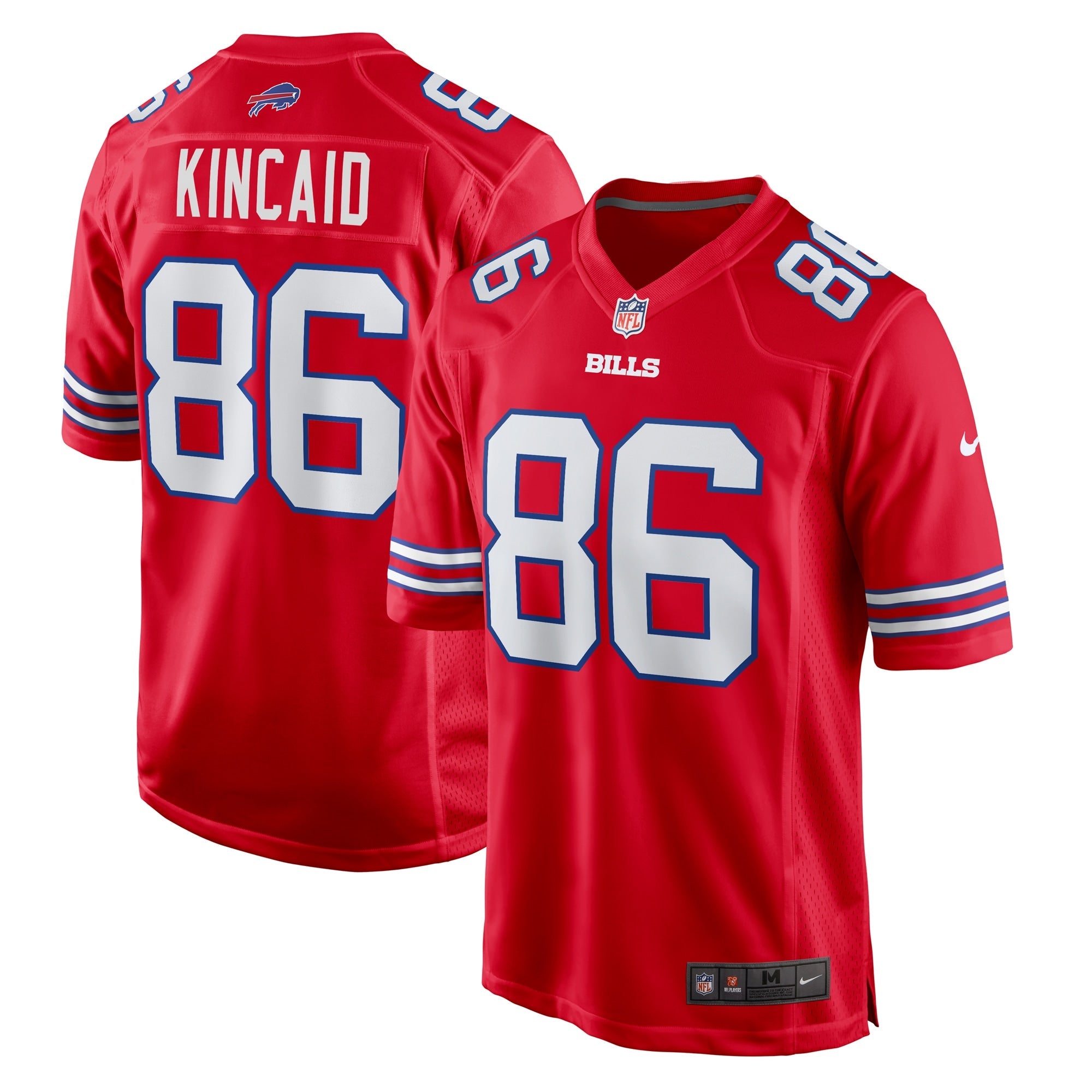 Dalton Kincaid Buffalo Bills Nike  Game Jersey - White/Red