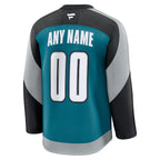 San Jose Sharks  Alternate Custom Premium Jersey - Teal