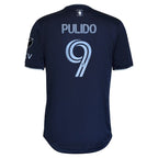Alan Pulido Sporting Kansas City adidas 2024 State Line 3.0 Authentic Player Jersey - Blue