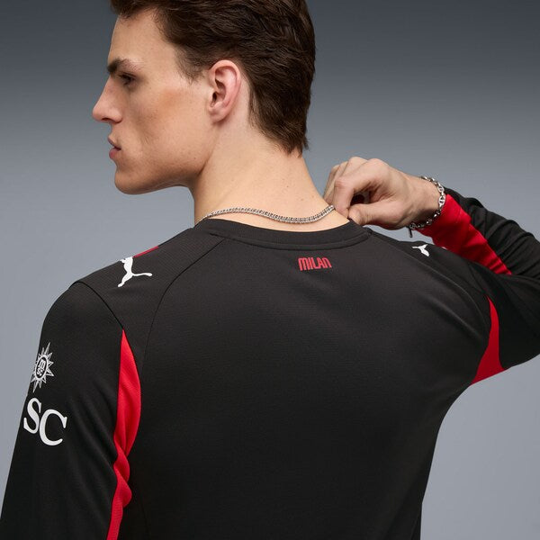 AC Milan Puma 2025/26 Home Replica Long Sleeve Jersey - Red