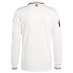 Arsenal adidas 2025/26 Third Authentic Long Sleeve Jersey - White/Blue/Red