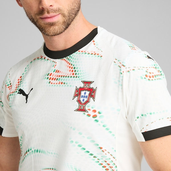 Cristiano Ronaldo Portugal National Team Puma 2025 Away Authentic Jersey - White