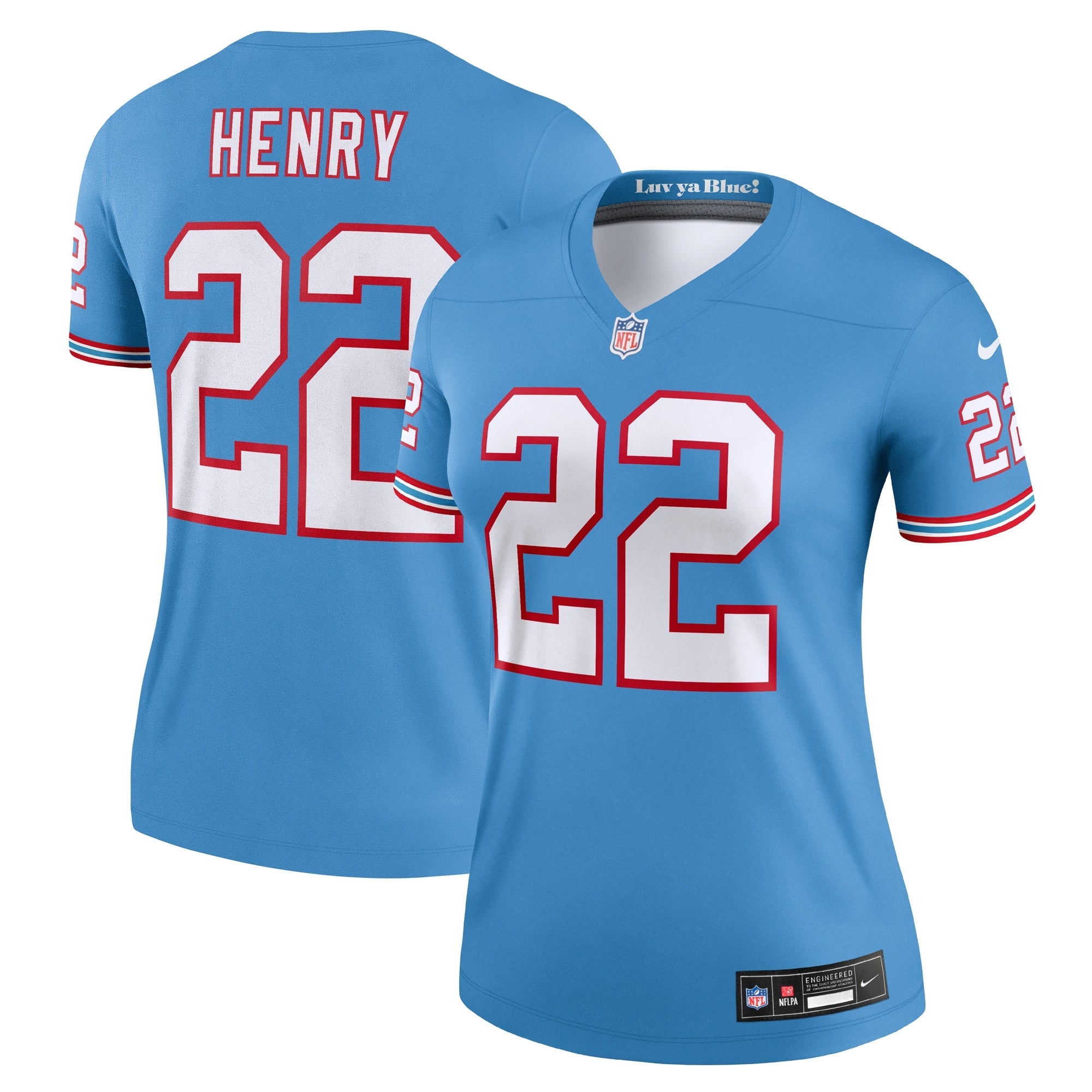 Derrick Henry Tennessee Titans Nike Women's New Legend Jersey - Navy/Light Blue